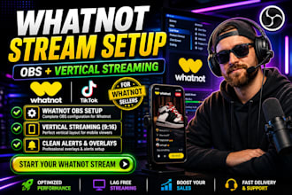 whatnot streaming with obs for smooth live selling sessions