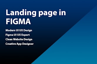 beautiful landing page in figma