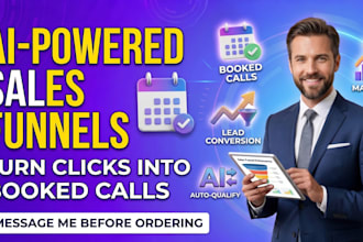 create ai powered automated funnels that convert leads into booked calls