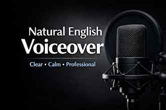 record a clear, natural voiceover for your project