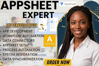 build a custom appsheet app for data googlesheet workflows automation needs