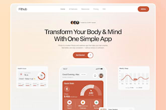 design high converting fitness, coaching  landing page in framer