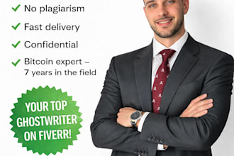 ghostwrite a spanish bitcoin or finance book for KDP publishing