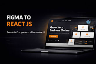 convert figma to responsive react js website