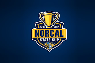 design unique premier soccer state cup logo