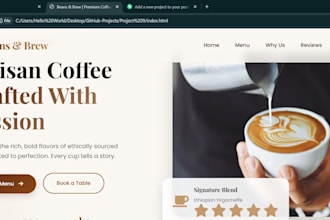 build a responsive business landing page