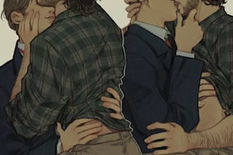 draw comic gay and sfw or nsfw for gay lesbian story