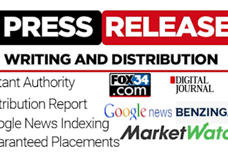 do fast press release distribution, press release writing, publish pr release
