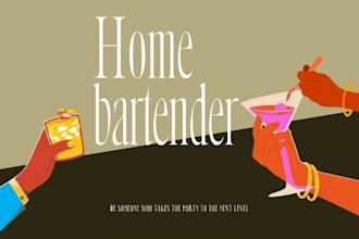 create cocktail menu cards for bars and restaurants