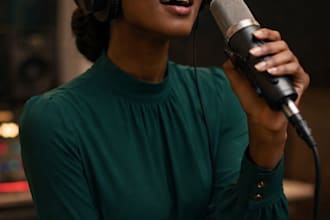 create a professional female producer tag and dj drop