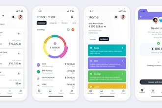 develop fintech app, international bank transfer app, investment app neobank app