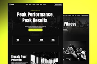 design high converting fitness gym landing page in framer