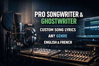 ghostwrite your song lyrics in any genre pop rap rnb afrobeat