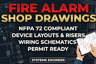 design professional fire alarm shop drawings and nfpa plans