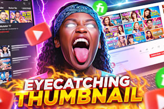 design eye catching viral gaming thumbnail for youtube minecraft roblox