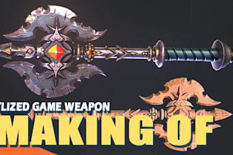 create 3d game assets, weapons and props with textures or extract, rip model