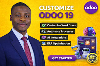 build, customize, and automate your odoo 19 erp with ai integrations