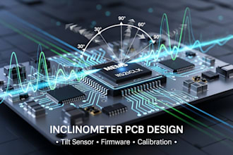 design pcb for tilt detection using mems accelerometer and inclinometer sensors