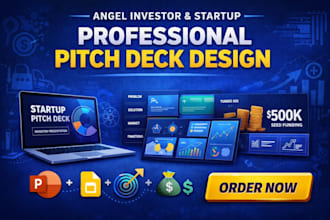 design angel investor pitch deck startup seed pre seed funding early stage start