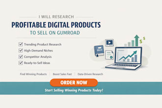 research profitable digital products to sell on gumroad digital product