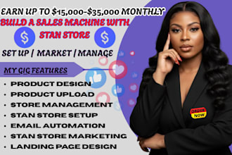 setup stan store digital product stan store design stan store marketing