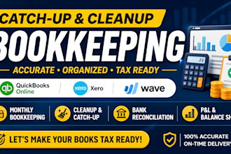 do quickbooks clean up, catch up bookkeeping and bank reconciliation