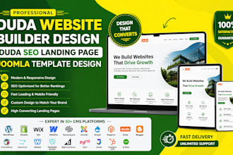build a duda website builder design duda seo landing page joomla template design