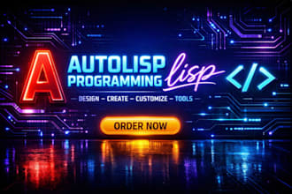 create custom autolisp scripts for autocad, bricscad automation