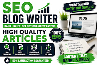 write SEO friendly blog posts and articles for your websites