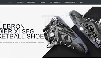 design shopify sneakers online store shoe footwear shopify dropshipping website