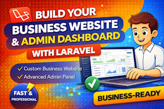 create admin dashboard or company profile using laravel