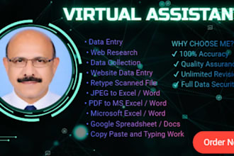 do data entry virtual assistance