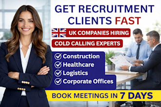 generate recruitment leads and book hiring appointments via cold calling