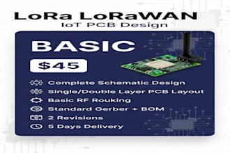 create expert lorawan iot pcb design schematic layout gerber esp32 stm32