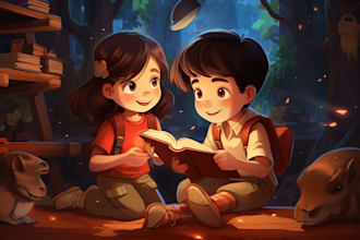 children book illustration and children book illustration