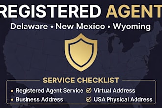 provide registered agent service for delaware, new mexico, or wyoming llc owners