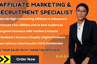 affiliate marketing, recruit high converting affiliates, promote affiliate link
