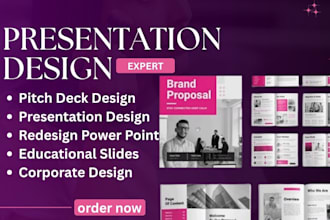 design professional power point presentation  and pitch deck