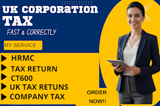file UK corporation tax ct600 and hmrc company tax return professionally