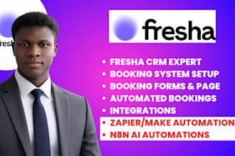 setup fresha crm booking system fresha automation fresha setup booking website