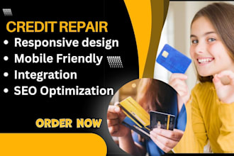 design credit repair website credit repair safety website finance website