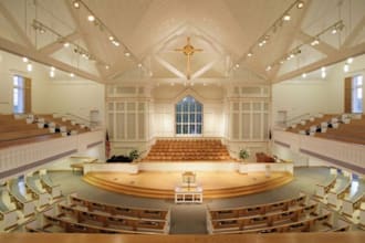 design church interior, lighting design,3d renderind and 3d modelling