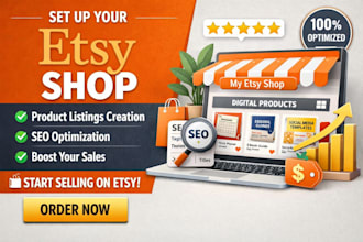 do esty shop setup with etsy product esty listing etsy digital product SEO