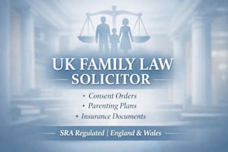 uk solicitor family law consent orders parenting plans insurance legal agreement