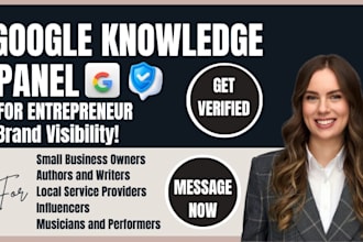 create optimize google knowledge panel for entrepreneur
