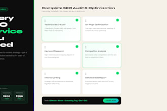 do a complete SEO audit and optimization