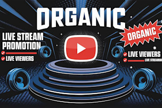 organically promote your youtube live stream to gain real viewers engagement