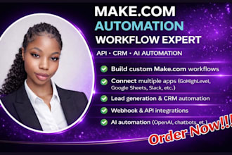 make com automation, make com expert, make com scenario