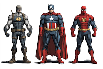 superhero character for comics