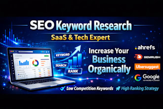 seo keyword research for saas and tech to rank your website on google